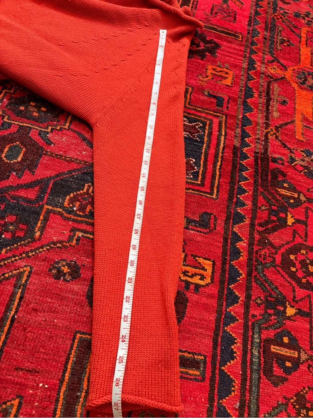 100% Wool Rollneck Pumpkin Sweater - Picture 10 of 10